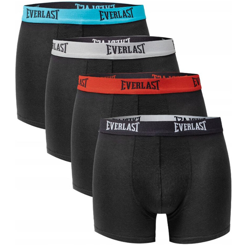 4PACK pánske boxerky Everlast čierne (BM014-01) 67872890
