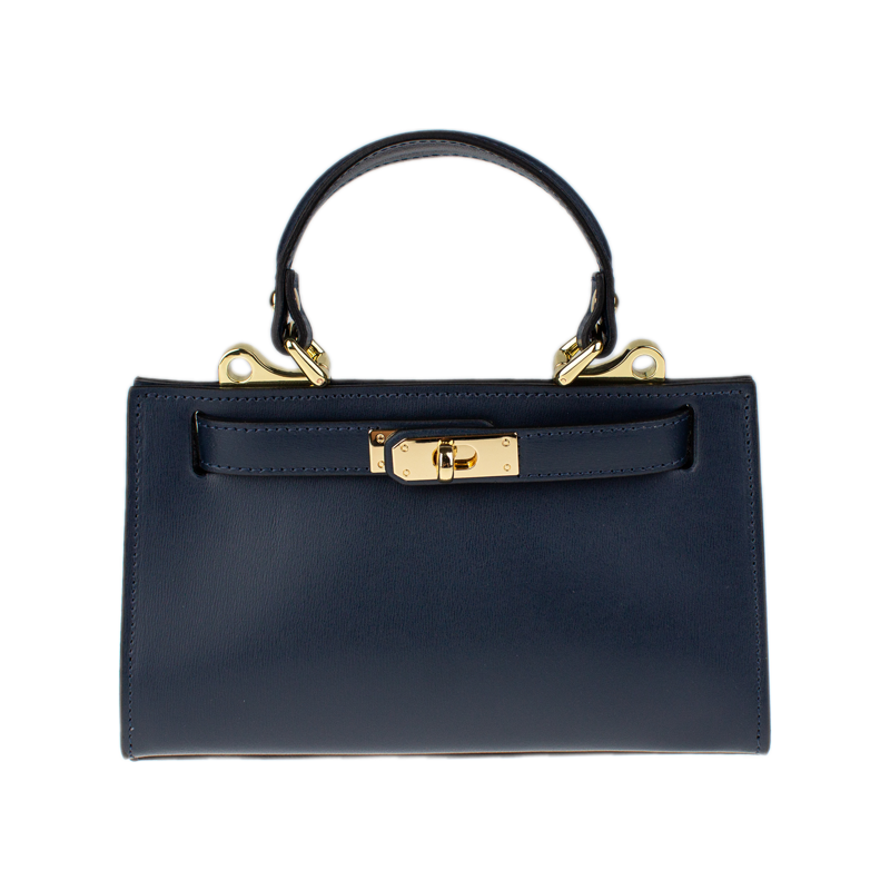 Modrá kožená talianska kabelka Anita Blu Notte NovaKabelka.sk 67873654