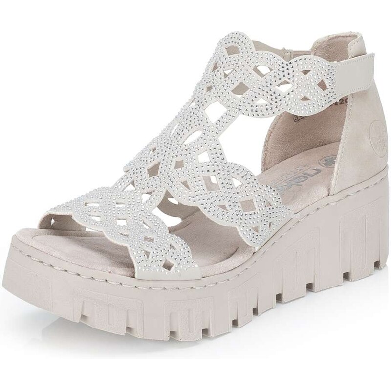 E-shop Dámske sandále RIEKER 68052-62 béžová S6