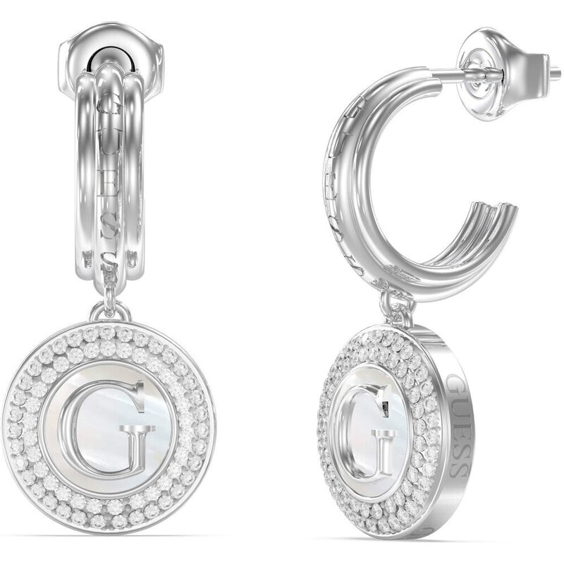 Guess Oceľové visiace náušnice G Talisman JUBE06210JWRHT/U 67876171