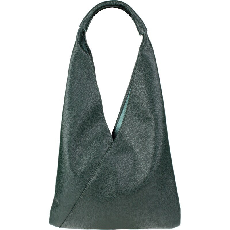 Zelená kožená talianska kabelka Alma Piccola Verde Foresta NovaKabelka 67876671