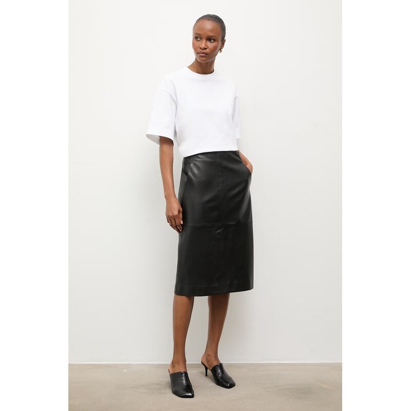 Kožená sukňa s rozparkom Answear.LAB SORA z kolekcie Unscripted 65275037