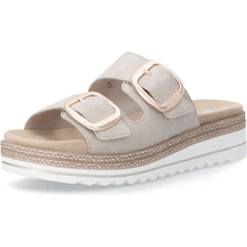 RIEKER Dámske šľapky REMONTE D0Q66-62 béžová S6 67878014