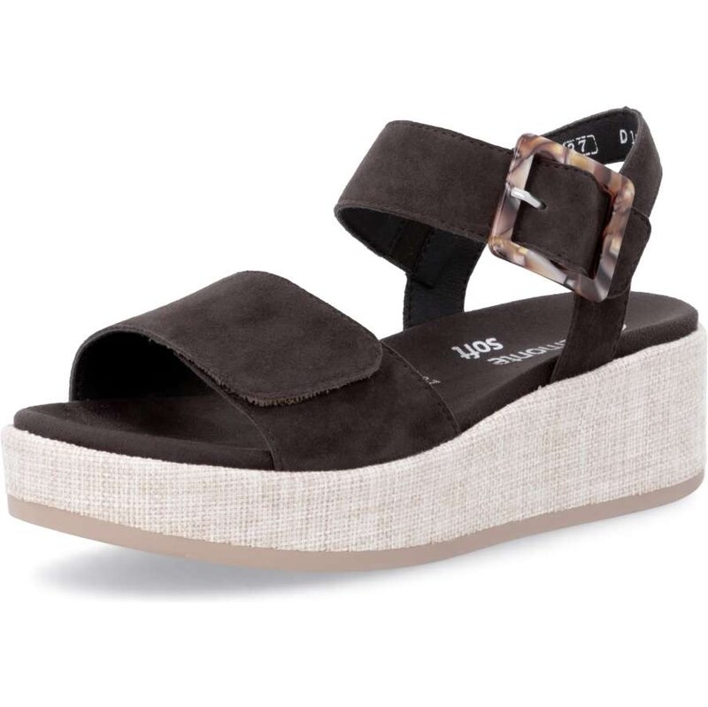 RIEKER Dámske sandále REMONTE D1N54-25 hnedá S6 67878020