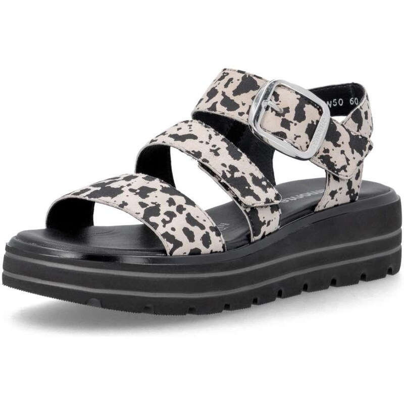 RIEKER Dámske sandále REMONTE D3N50-60 béžová S6 67878022