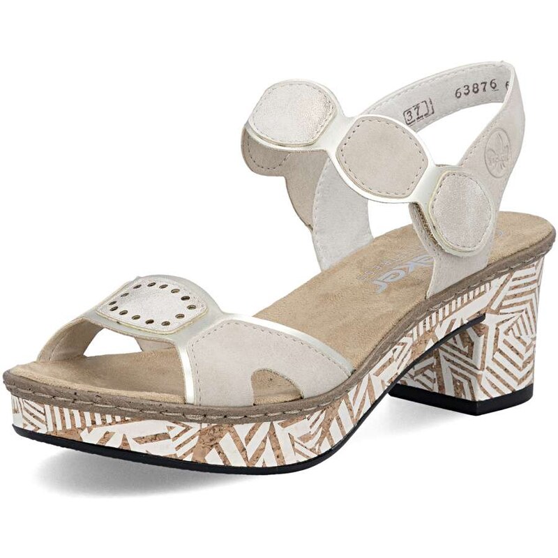 Dámske sandále RIEKER 63876-62 béžová S6 67878023