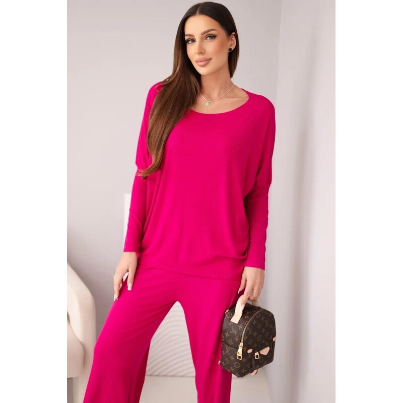 MladaModa Voľný viskózový komplet model AR0261 fuksiový 67908054