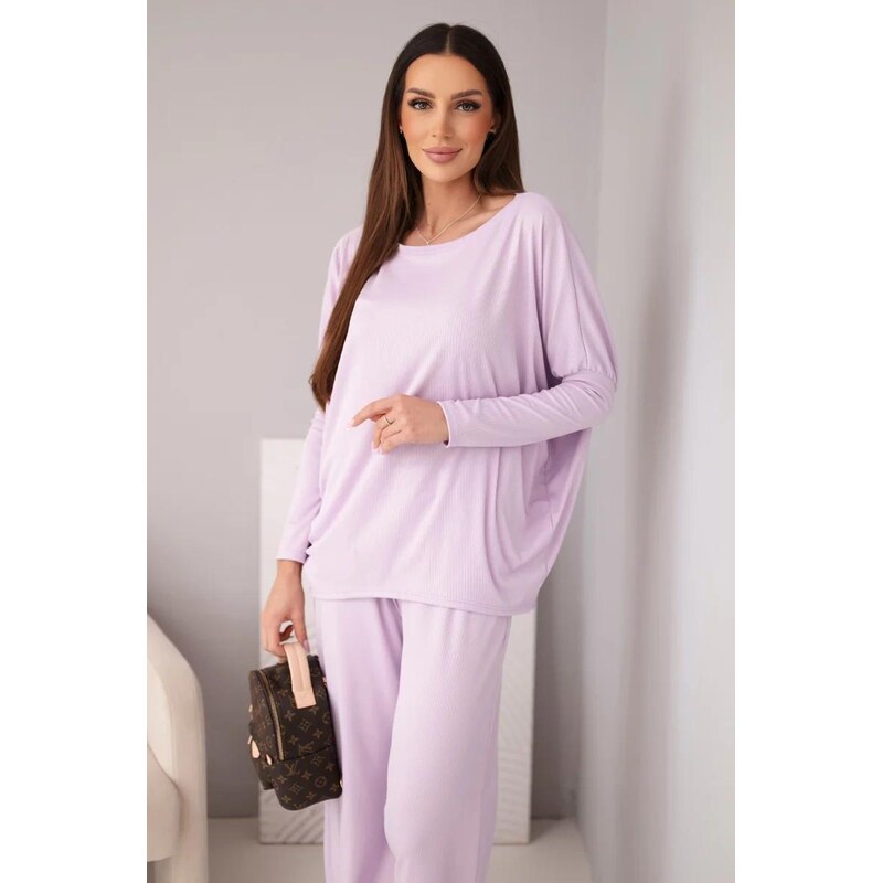 MladaModa Voľný viskózový komplet model AR0261 farba lila 67908055