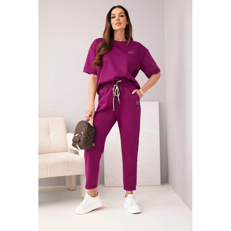 MladaModa Viskózová tepláková súprava s krátkym rukávom model 7893 67908066