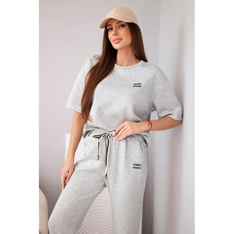 MladaModa Viskózová tepláková súprava s krátkym rukávom model 7893 67908064