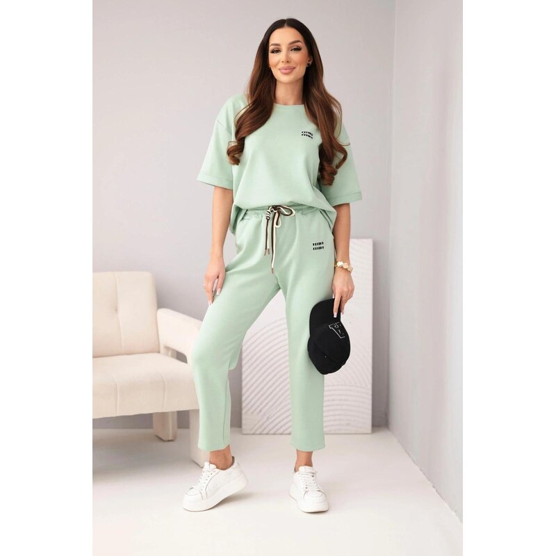 MladaModa Viskózová tepláková súprava s krátkym rukávom model 7893 67908067