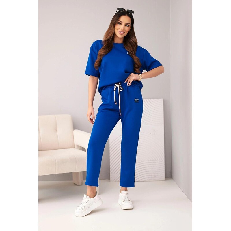 MladaModa Viskózová tepláková súprava s krátkym rukávom model 7893 67908068