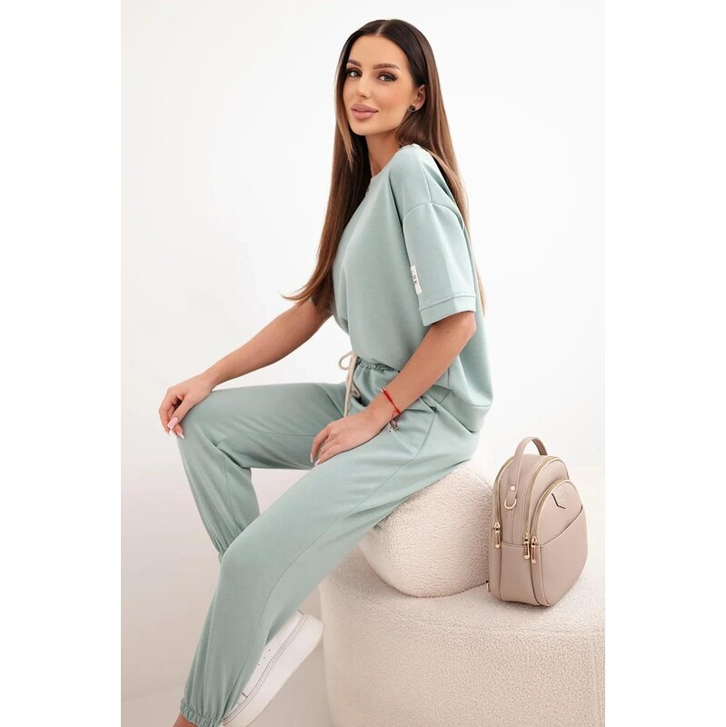 MladaModa Viskózová tepláková súprava s krátkym rukávom model 7396 67908102