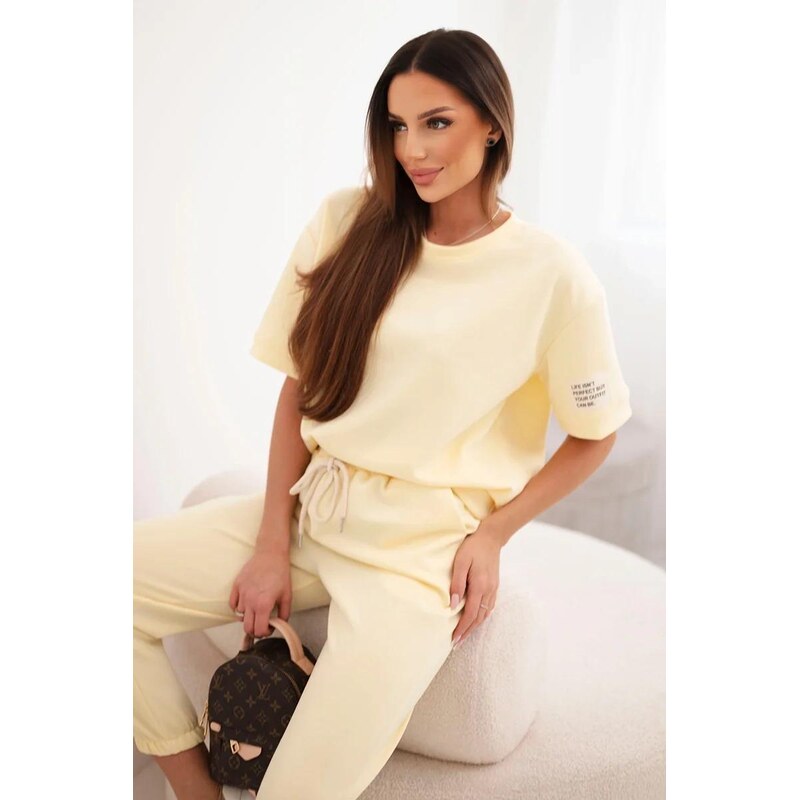 MladaModa Viskózová tepláková súprava s krátkym rukávom model 7396 67908103