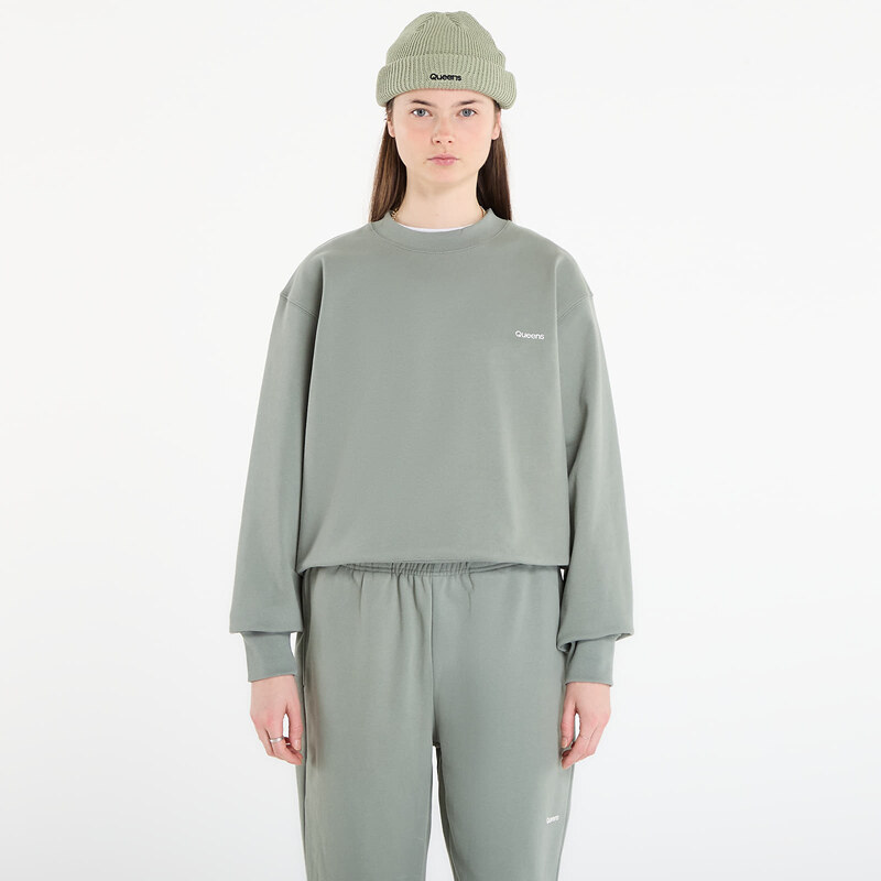 Mikina Queens Womens Sweats Essential Crewneck Leaf S 66711518