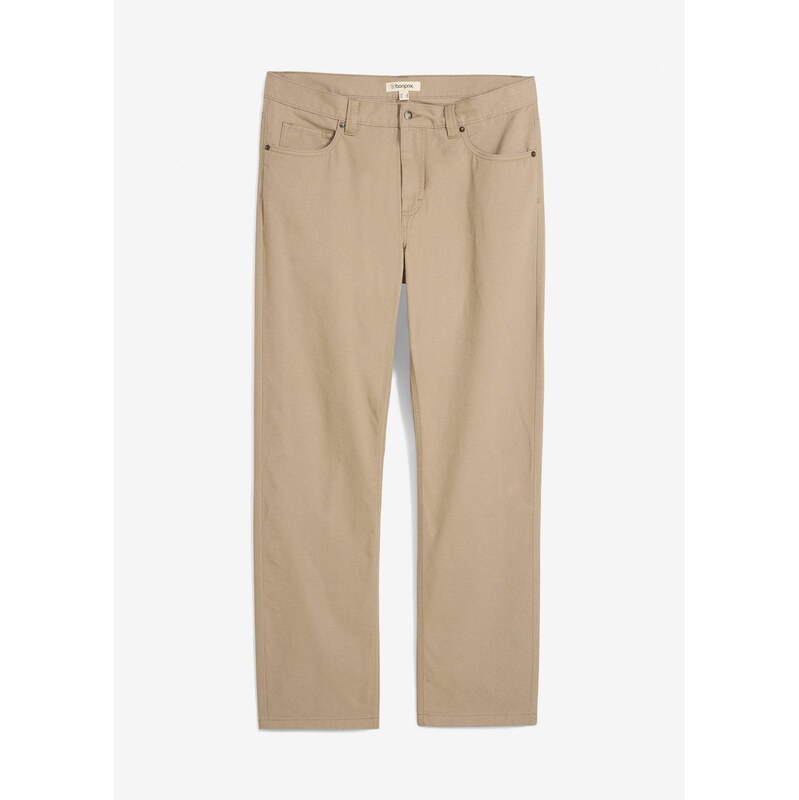 bonprix Nohavice, Regular Fit, rovné, z bavlny, farba zelená 64921916