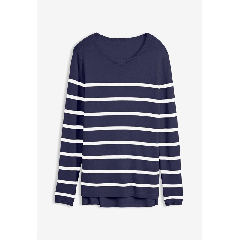 bonprix Materský pulóver s funkciou na dojčenie, 2v1, farba béžová 67386014