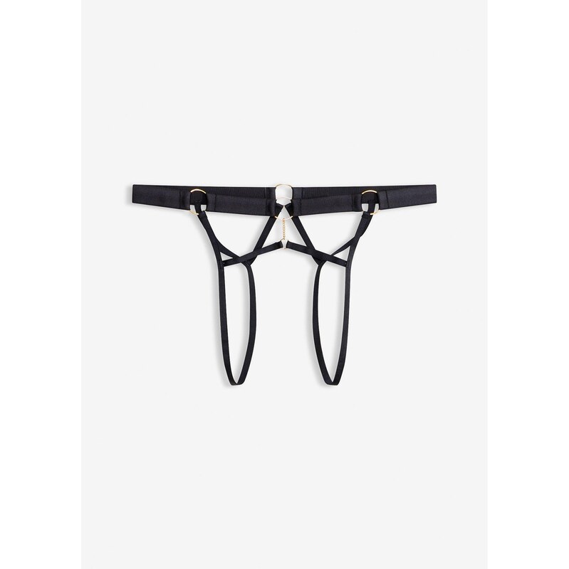 bonprix Tangá nohavičky ouvert, farba čierna 67879322