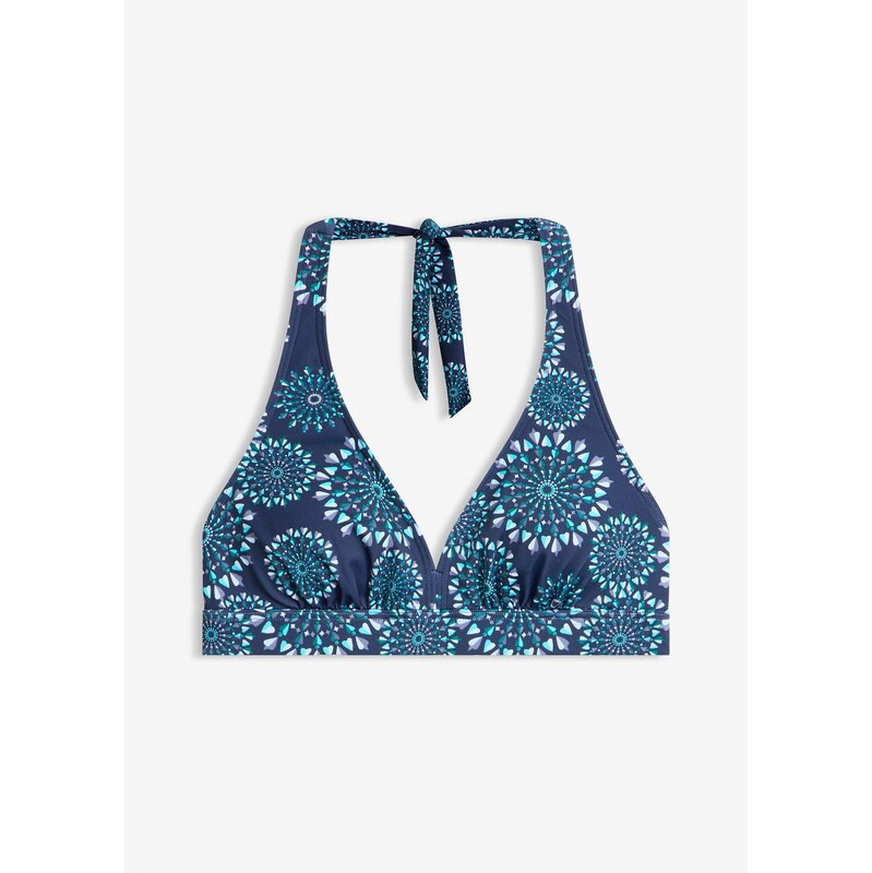 bonprix Bikinová podprsenka s V-výstrihom, farba modrá 67879348