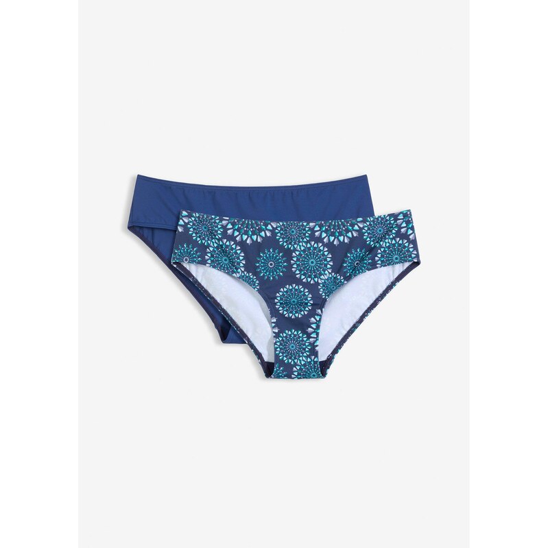 bonprix Bikinové nohavičky (2 ks), farba modrá 67879347