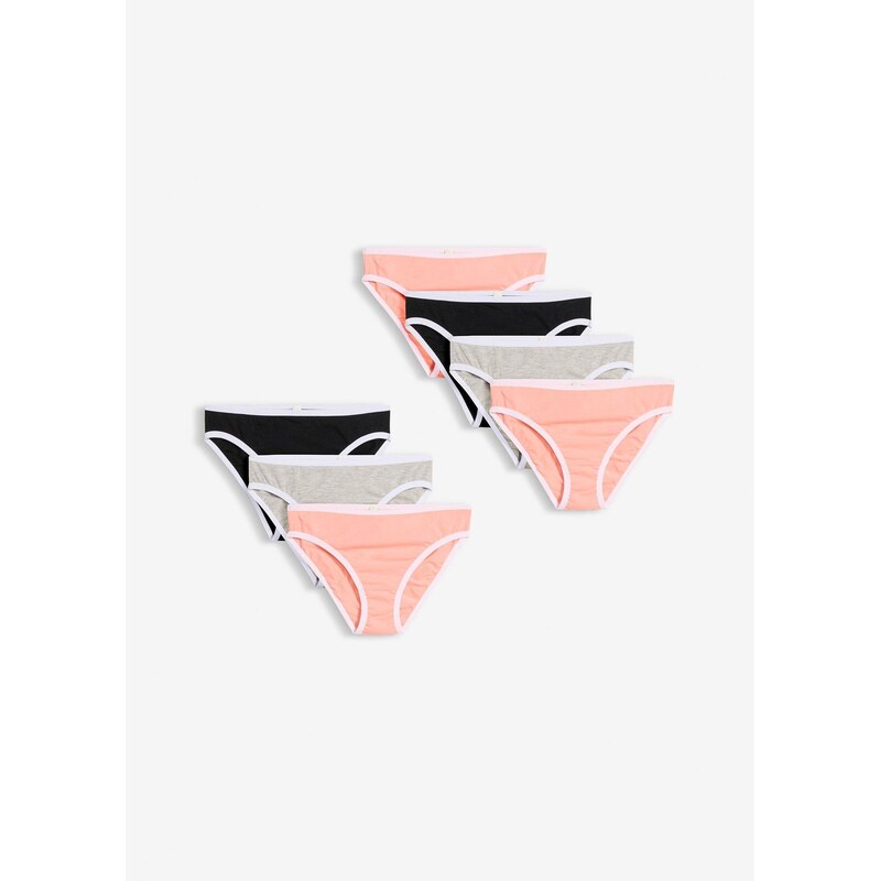 bonprix Nohavičky s bavlnou (7 ks v balení), farba ružová 67879360