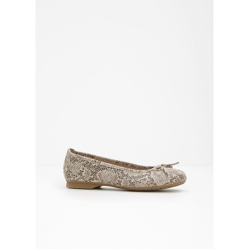 bonprix Komfortné baleríny, Jana, v pohodlnej šírke, farba béžová 67879499