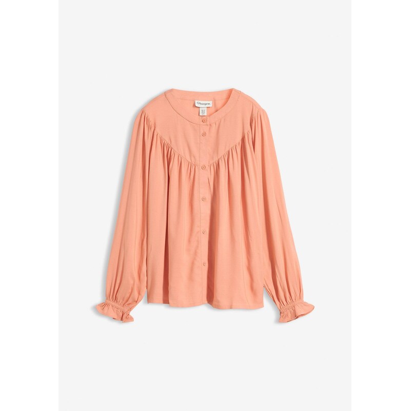 bonprix Blúzka Prairie, z padavej viskózy, farba oranžová 67879671