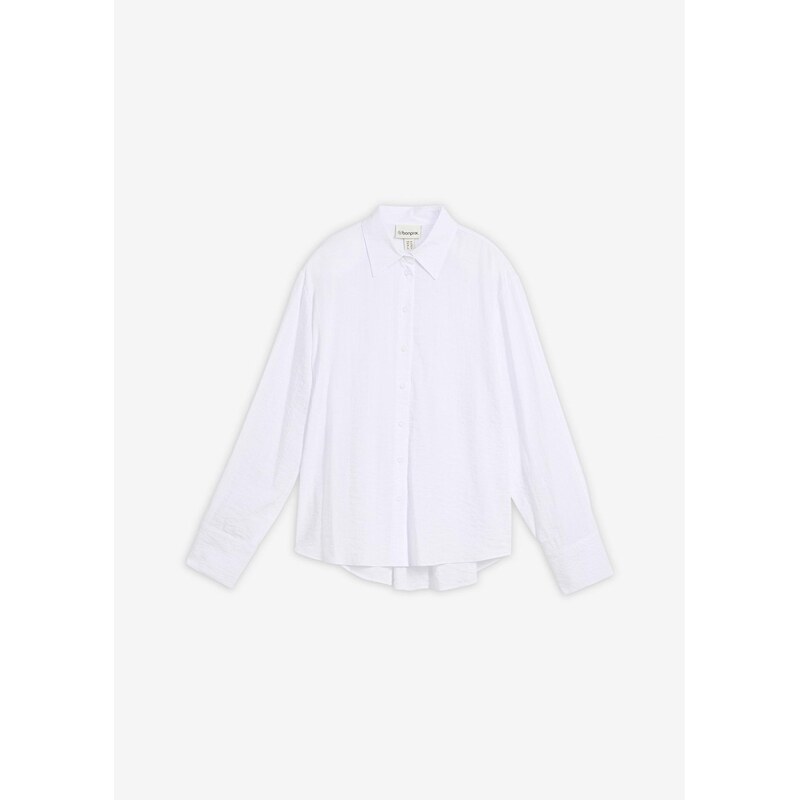 bonprix Košeľová blúzka z viskózového mixu, farba biela 67879690