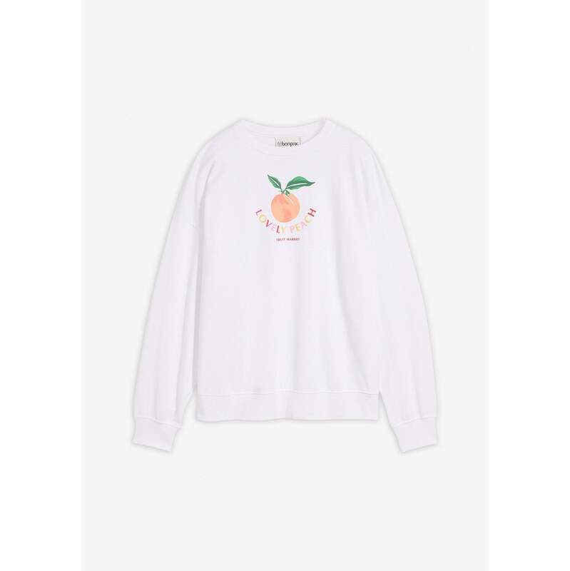 bonprix Oversize-mikina, farba biela 67879714