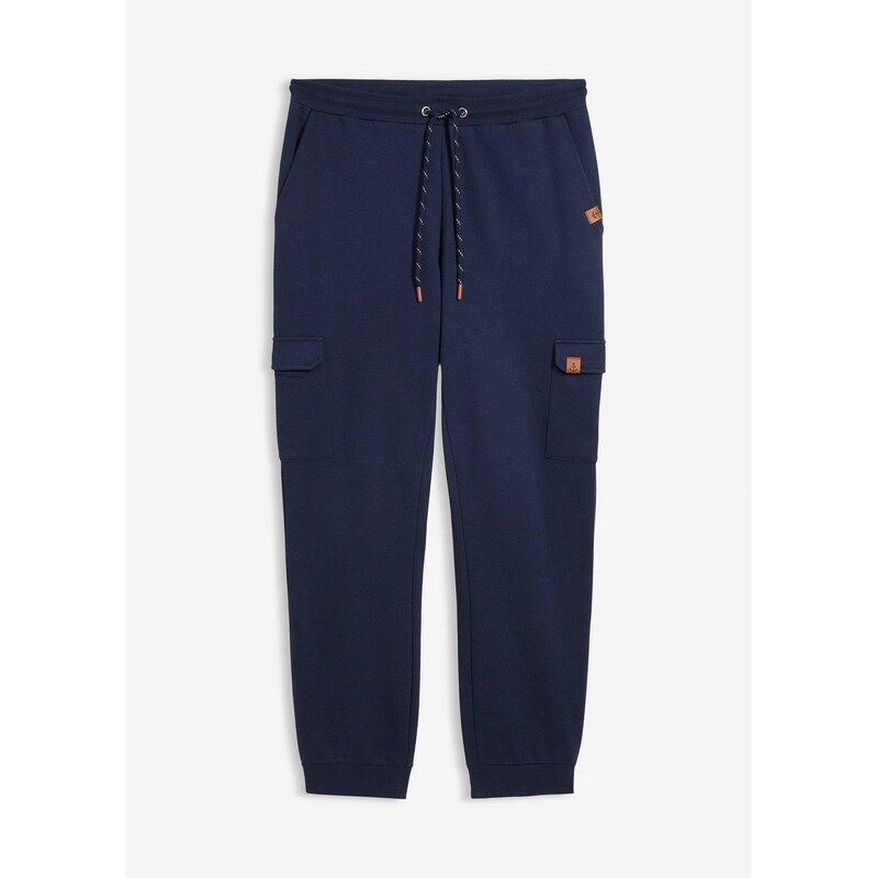 bonprix Tepláky z čistej bio bavlny, farba modrá 67879722