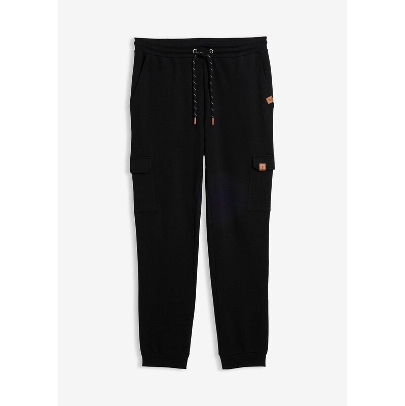 bonprix Tepláky z čistej bio bavlny, farba čierna 67879721