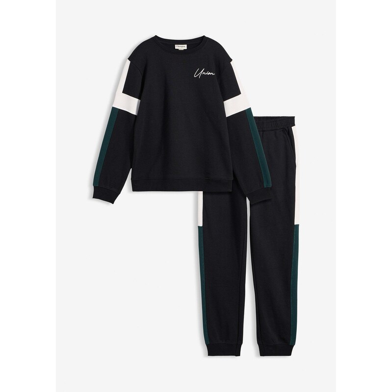 bonprix športové oblečenie z čistej bio bavlny, farba čierna 67879729