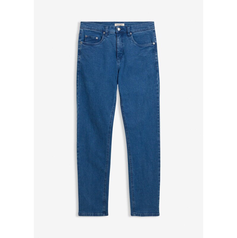 bonprix Strečové džínsy Classic Fit, Tapered, farba modrá 67879762