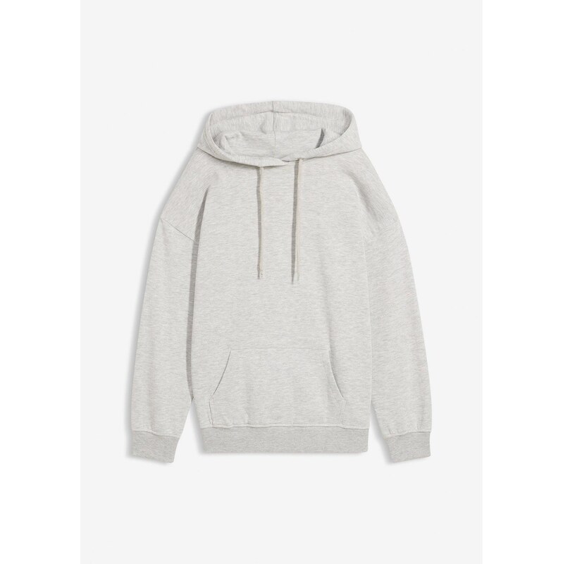 bonprix Mikina s kapucňou, oversize, farba šedá 67879768