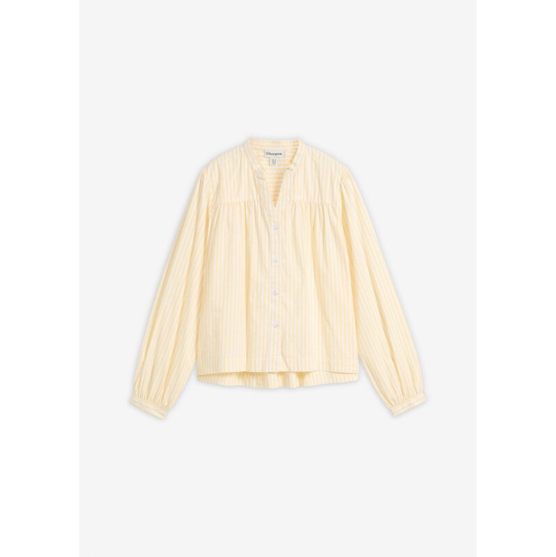 bonprix Blúzka z pevného popelínu, farba žltá 67879793