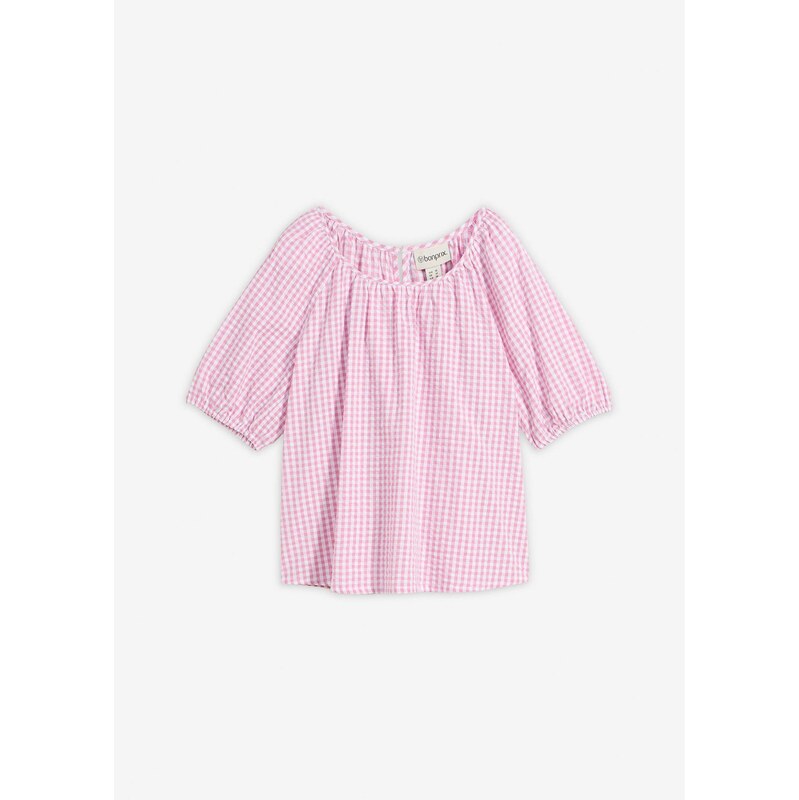 bonprix Blúzka s krátkym rukávom, farba ružová 67879819