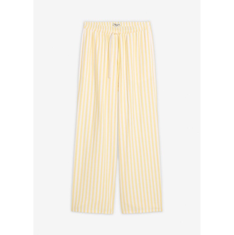 bonprix Nohavice Marlene z padavého viskózového mixu, farba žltá 67879817