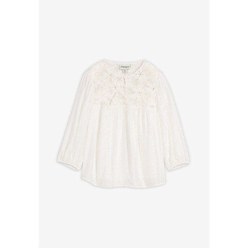 bonprix Blúzka z padavého viskózového mixu, farba biela 67879872