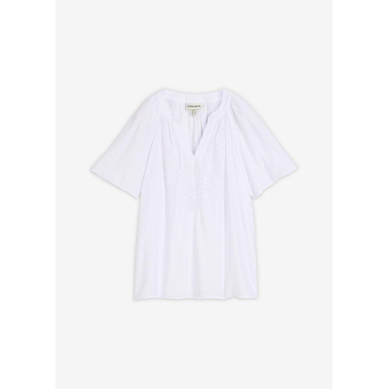bonprix Blúzka s krátkym rukávom, farba biela 67879870