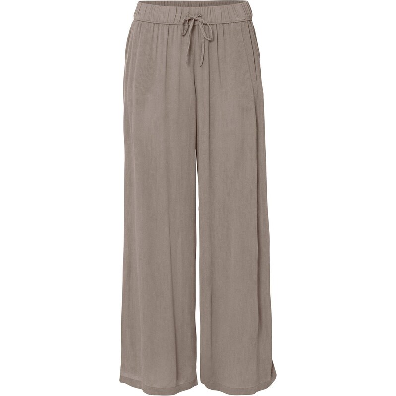 bonprix Nohavice bez zapínania z viskózy, farba hnedá 67879962