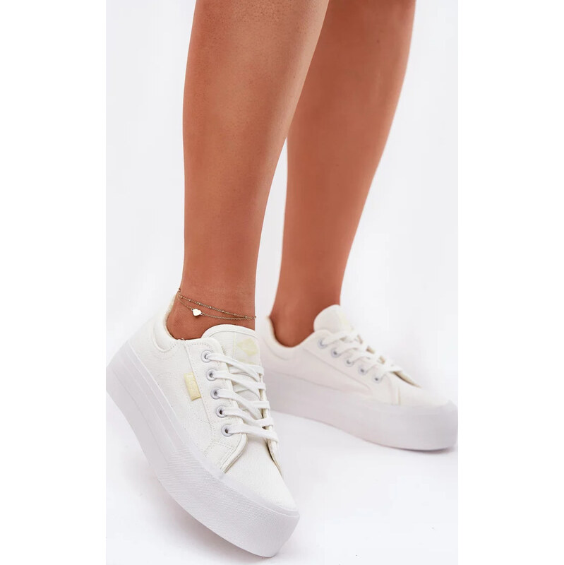 Kesi Biele dámske trampky na platforme Lee Cooper 67883206