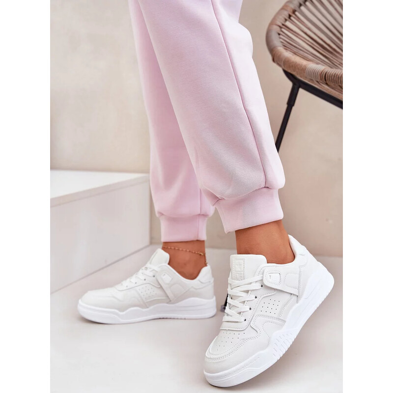 Kesi Biele dámske športové tenisky z eko kože 67883202