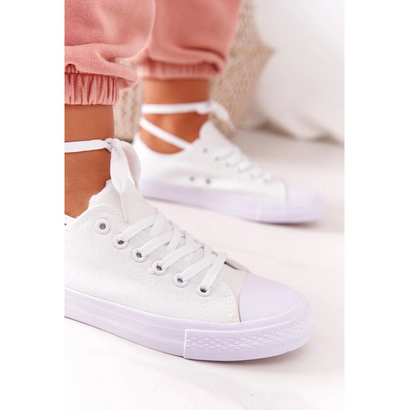 Kesi Biele dámske klasické tenisky Omerta 67883222