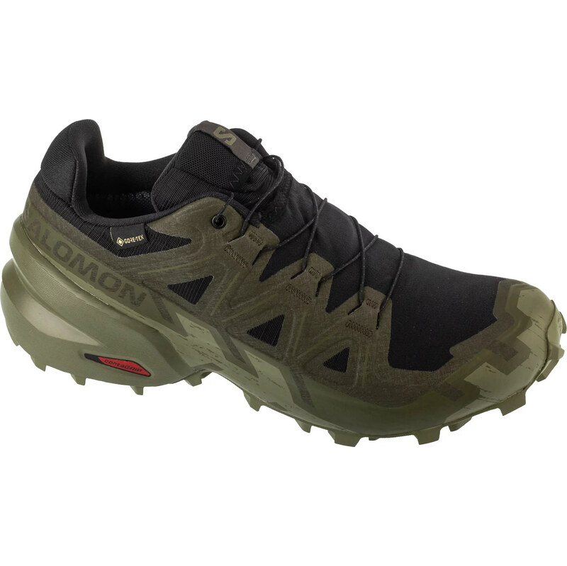 Tmavozelené pánske trailové topánky Salomon Speedcross 6 GTX L47584100 67883235