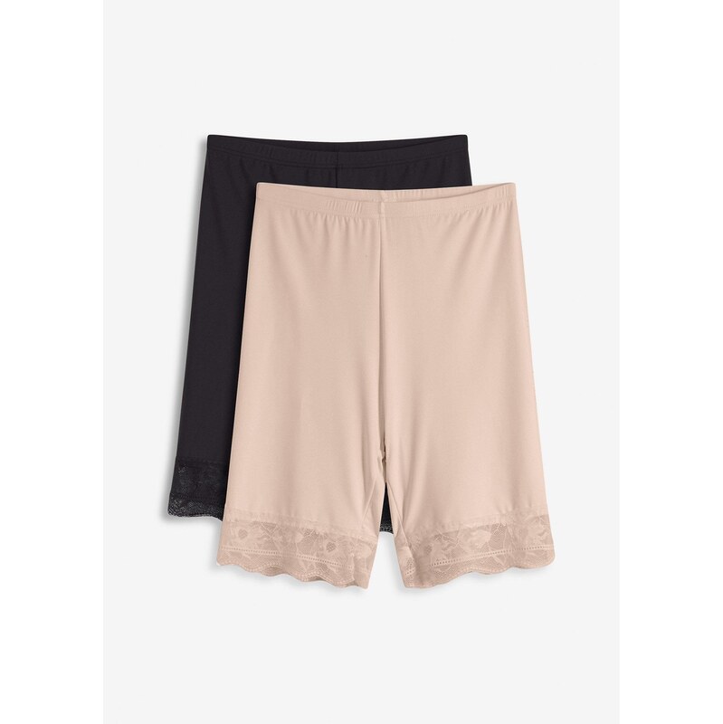bonprix Elastické šortky (2 ks), z chladivéno materiálu, farba čierna 63477852