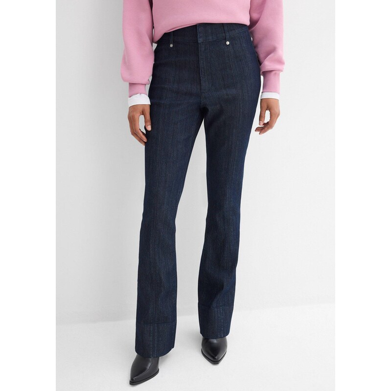 bonprix Džínsy, Bootcut, High Waist, farba modrá 67879493