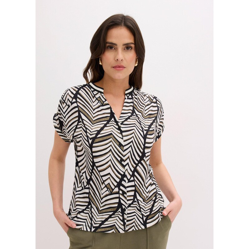 bonprix Úpletová blúzka, farba čierna 67879649