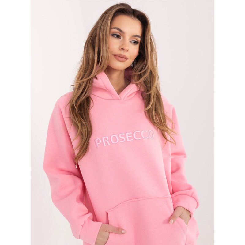 RUE PARIS Dámska oversize ružová mikina 67883337