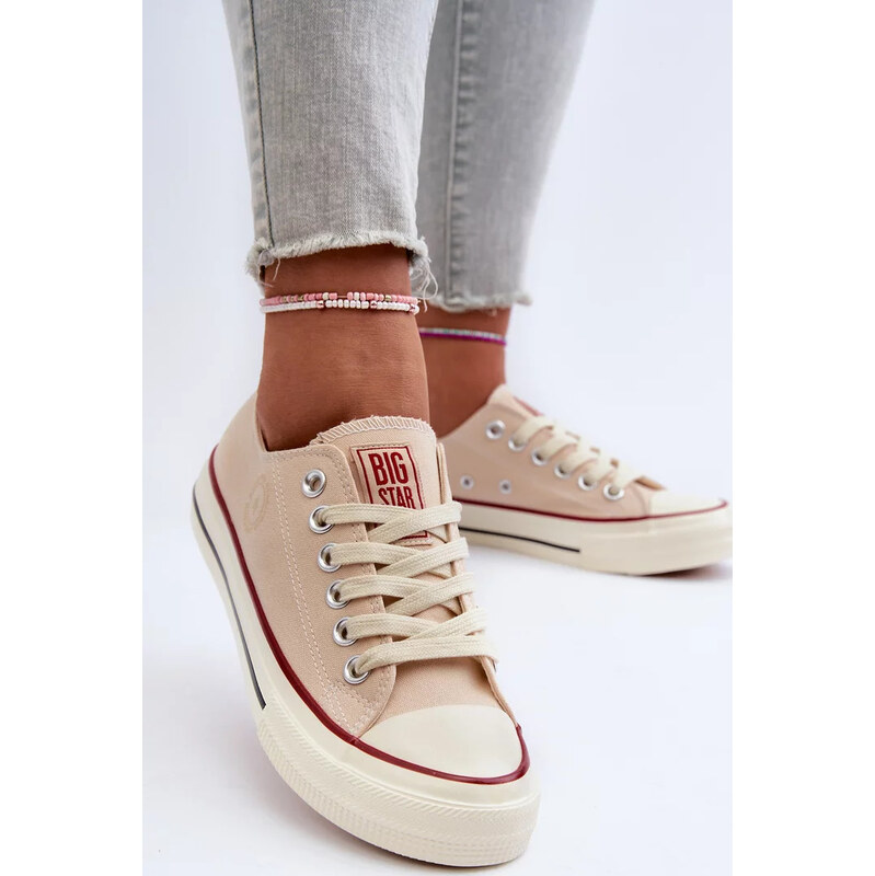 Béžová dámske nízke tenisky Big Star 67883232