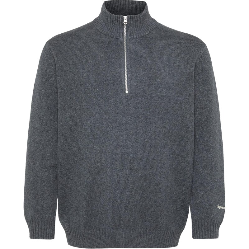 Jack & Jones Plus Sveter JORNORREBRO tmavosivá 67890221